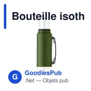 Bouteille isotherme personnalisable NYIMA 1L avec logo - Miniature 7