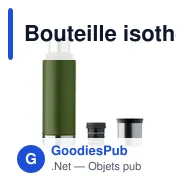 Bouteille isotherme personnalisable NYIMA 1L avec logo - Miniature 8