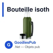 Bouteille isotherme personnalisable NYIMA 1L avec logo - Miniature 9