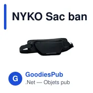 NYKO Sac banane en nylon 420D - Miniature 1