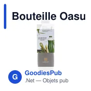 Bouteille Oasus Bio 500 ml personnalisable avec logo - Miniature 1