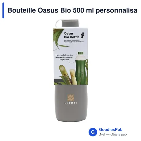 Bouteille Oasus Bio 500 ml personnalisable avec logo
