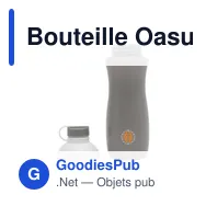 Bouteille Oasus Bio 500 ml personnalisable avec logo - Miniature 3