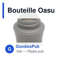 Bouteille Oasus Bio 500 ml personnalisable avec logo - Miniature 5