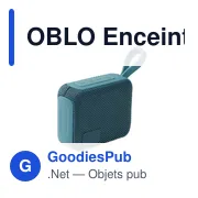 Enceinte sans fil personnalisable OBLO avec logo - Miniature 1