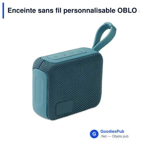 Enceinte sans fil personnalisable OBLO avec logo