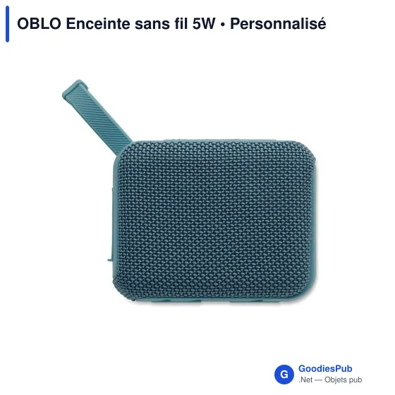 Enceinte sans fil personnalisable OBLO avec logo - Image 2