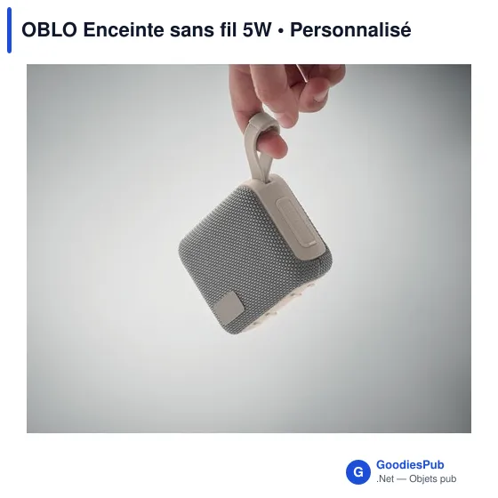 Enceinte sans fil personnalisable OBLO avec logo - Image 11
