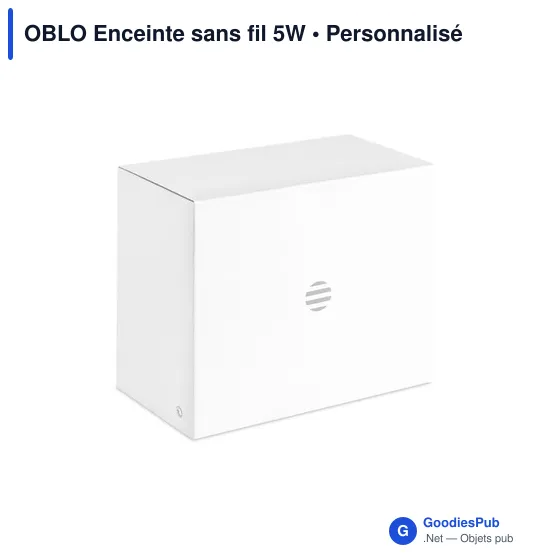 Enceinte sans fil personnalisable OBLO avec logo - Image 12