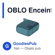 Enceinte sans fil personnalisable OBLO avec logo - Miniature 5
