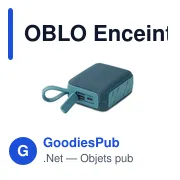 Enceinte sans fil personnalisable OBLO avec logo - Miniature 6