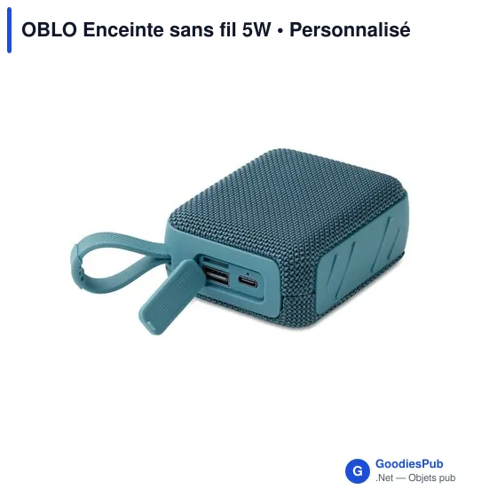 Enceinte sans fil personnalisable OBLO avec logo - Image 6