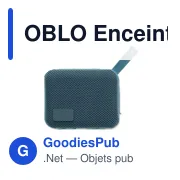 Enceinte sans fil personnalisable OBLO avec logo - Miniature 7