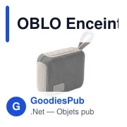 Enceinte sans fil personnalisable OBLO avec logo - Miniature 8