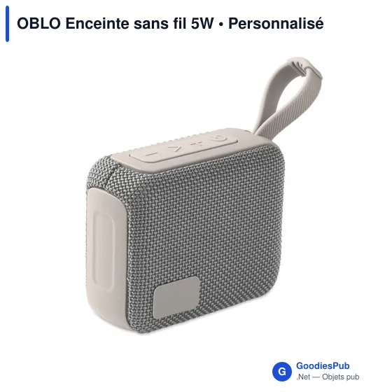 Enceinte sans fil personnalisable OBLO avec logo - Image 8