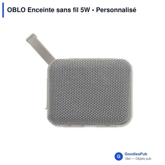 Enceinte sans fil personnalisable OBLO avec logo - Image 9