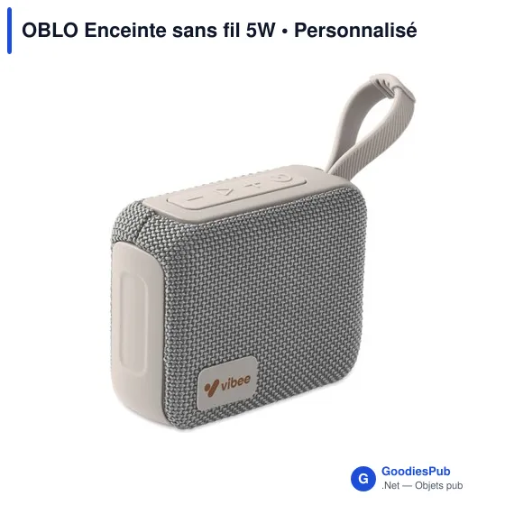 Enceinte sans fil personnalisable OBLO avec logo - Image 10