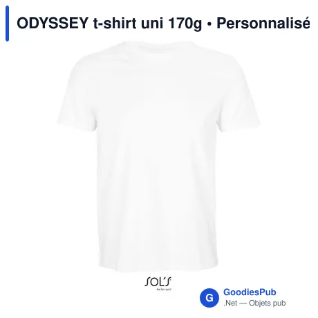 ODYSSEY t-shirt uni 170g