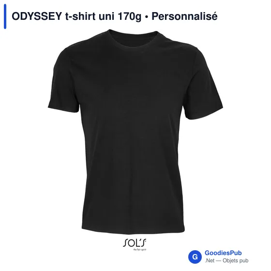 ODYSSEY t-shirt uni 170g - Image 4