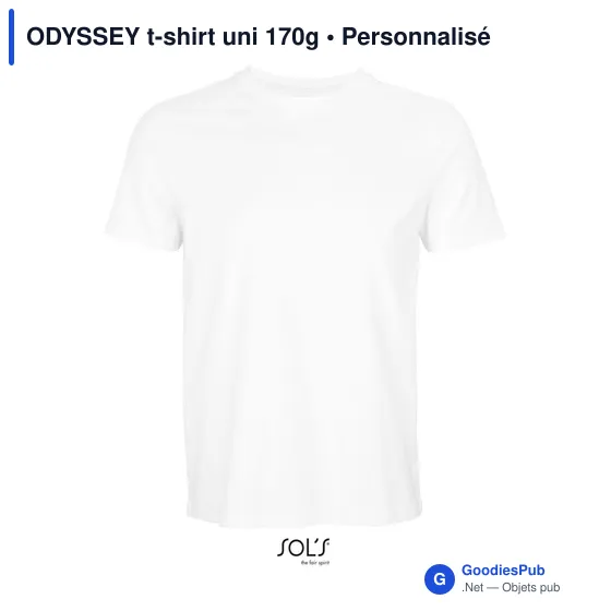 ODYSSEY t-shirt uni 170g - Image 10