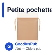Petite pochette cadeau personnalisable en RPET avec logo - Miniature 9