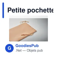 Petite pochette cadeau personnalisable en RPET avec logo - Miniature 10