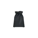 Variante noir - Petite pochette cadeau personnalisable en RPET avec logo