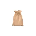Variante ivoire - Petite pochette cadeau personnalisable en RPET avec logo