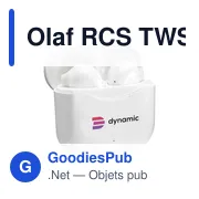 Écouteurs sans fil personnalisables Olaf RCS avec logo - Miniature 1