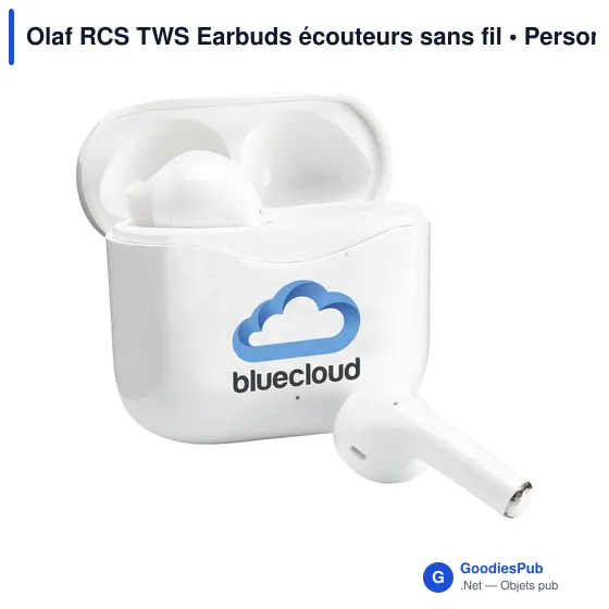 Écouteurs sans fil personnalisables Olaf RCS avec logo - Image 2