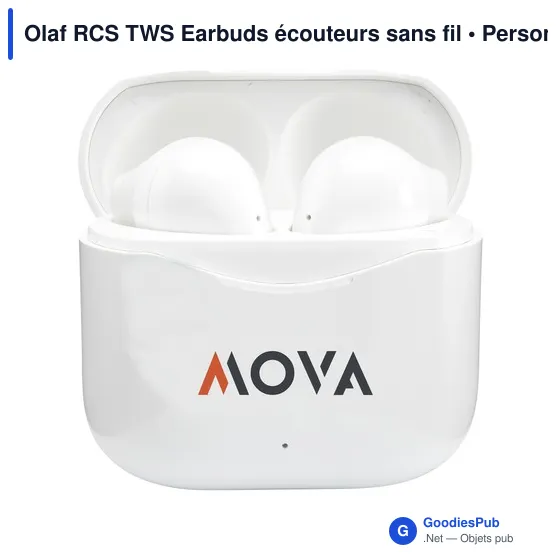 Écouteurs sans fil personnalisables Olaf RCS avec logo - Image 3