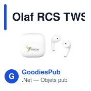 Écouteurs sans fil personnalisables Olaf RCS avec logo - Miniature 5