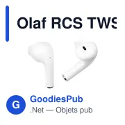 Écouteurs sans fil personnalisables Olaf RCS avec logo - Miniature 6