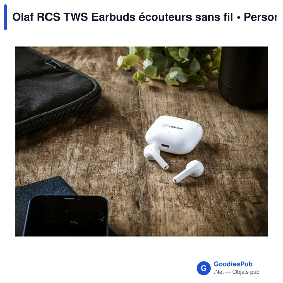 Écouteurs sans fil personnalisables Olaf RCS avec logo - Image 10