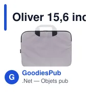Oliver 15,6 inch RPET Laptop Sleeve house ordinateur personnalisé avec logo - Miniature 1