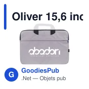 Oliver 15,6 inch RPET Laptop Sleeve house ordinateur personnalisé avec logo - Miniature 4