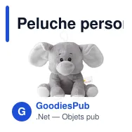 Peluche personnalisable Olly éléphant - Logo sur demande - Miniature 2
