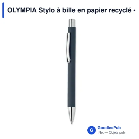 OLYMPIA Stylo à bille en papier recyclé