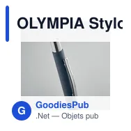 OLYMPIA Stylo à bille en papier recyclé - Miniature 3