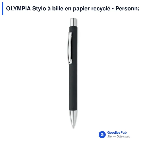 OLYMPIA Stylo à bille en papier recyclé - Image 4