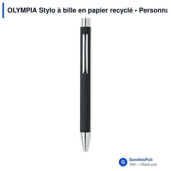 OLYMPIA Stylo à bille en papier recyclé - Image 5