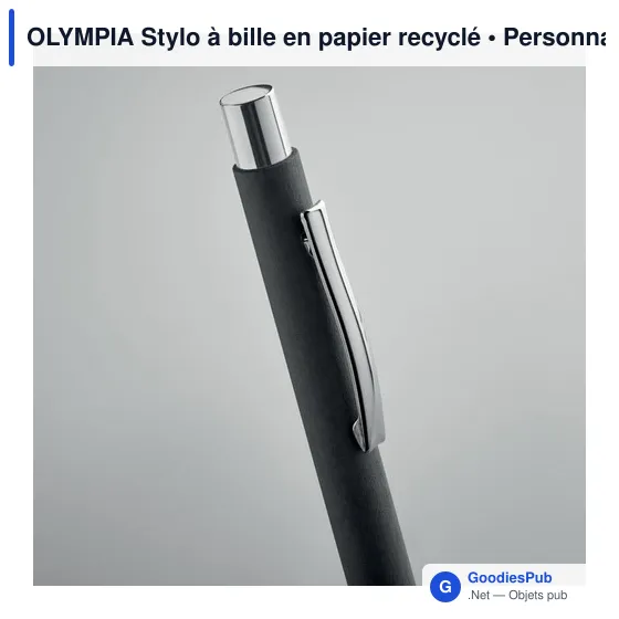 OLYMPIA Stylo à bille en papier recyclé - Image 6