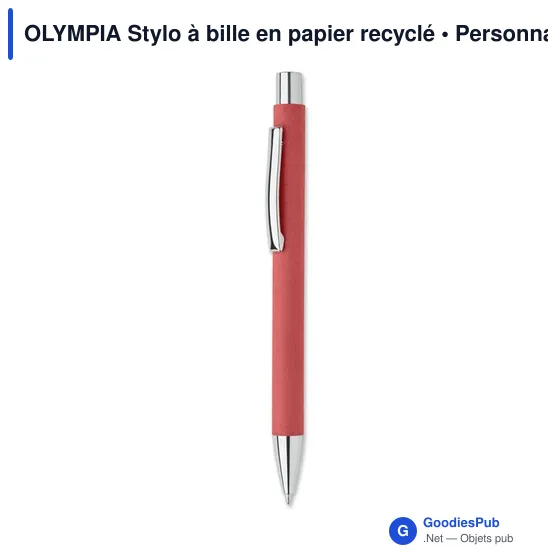 OLYMPIA Stylo à bille en papier recyclé - Image 7