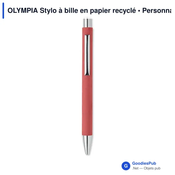 OLYMPIA Stylo à bille en papier recyclé - Image 8