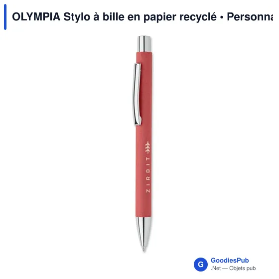 OLYMPIA Stylo à bille en papier recyclé - Image 9