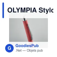 OLYMPIA Stylo à bille en papier recyclé - Miniature 10