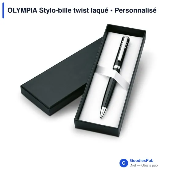 OLYMPIA Stylo-bille twist laqué - Image 1