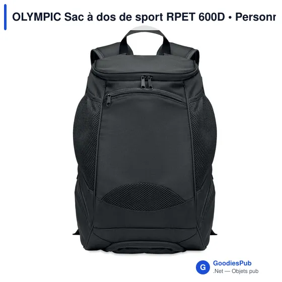 OLYMPIC Sac à dos de sport RPET 600D - Image 3