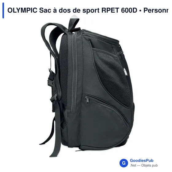 OLYMPIC Sac à dos de sport RPET 600D - Image 5