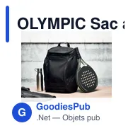 OLYMPIC Sac à dos de sport RPET 600D - Miniature 7